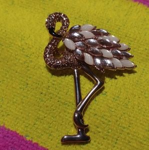 Anne Klein Flamingo Brooch